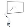 Monitor holder for desk 17.5x56 cm., white/black