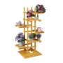 Flower stand with 6 shelves 152.5x80x73cm., light brown