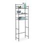 Shelf above the washing machine with 3 shelves 165x58x25cm., black