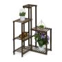 Corner shelf for plants with 6 shelves 101x62x62cm., dark brown