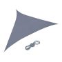 Triangular sun awning 425x300x300cm., dark gray