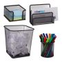 Set of 4 writing implement organizers, black