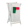 Laundry basket 74x41x40cm, 50L., cream/white/silver color