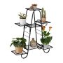 Flower stand with 7 shelves 83x75x24cm., black