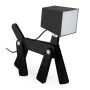 Table lamp 30x28x9cm., black/white