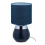 Table lamp 32x18cm., dark blue/silver color