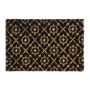 Doormat 60x40 cm., black/light brown