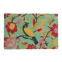 Doormat 'Bird' 60x40 cm., mint/red color