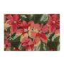 Doormat 'Flowers' 60x40 cm., green/pink