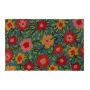 Doormat 'Flowers' 60x40 cm., blue