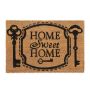 Doormat "Home Sweet Home" 60x40 cm., light brown/black