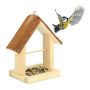 Bird feeder 27x23x13cm., light brown/brown color
