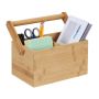 Writing instrument organizer 24x26x15 cm., light brown