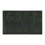 Rubber doormat "Owls" 75x45 cm., dark green/black
