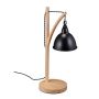 Table lamp 52x18x26cm., light brown/black
