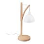 Table lamp 52x18x26cm., light brown/white