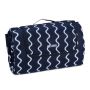 Picnic blanket 200x300cm., navy blue/white