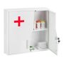Medical cabinet 53x53x14.5cm., white/red