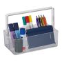 Transparent writing instrument organizer 18.5x25.5x13.5 cm.