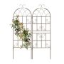 Set of 2 garden trellis 150x50x2cm., light brown