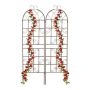 Set of 2 garden grills 179x52x2cm., light brown