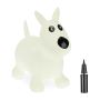 Inflatable toy "Dog" 50x60x25cm., white/black