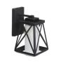 Outdoor wall lamp 32x17.5x22cm., black/white