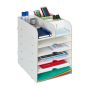Writing instrument and document organizer 34.5x25x32 cm., white