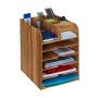 Writing instrument and document organizer 34.5x25x32 cm., brown