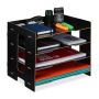Writing instrument and document organizer 27x32.5x25 cm., black