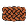 Doormat 75x45 cm., orange/black