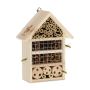 Insect hotel 24x18x9cm., light brown/silver color