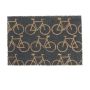 Doormat "Bicycles" 60x40 cm. dark gray/light brown