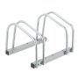 Bicycle rack for 2 bikes 26.5x40.5x33cm., silver color