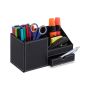 Writing instrument organizer with 1 compartment 2x22.5x11 cm., black