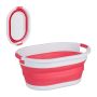Laundry basket 24x53x38cm, 24L., pink/white