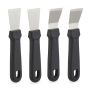 Set of 4 kitchen surface drills 17.5x4x1.5cm., black/silver color