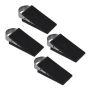 Set of 4 rubber supports, black