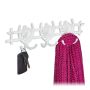 Wall hooks 11x36.5x3.5cm., white