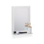 Hanging mirror 55x40x12cm., white
