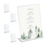 Set of 5 transparent table stands 30.5x21x8 cm.