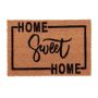 Doormat "Home Sweet Home" 60x40 cm., light brown/black