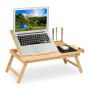 Laptop table 17.5x62x34cm., light brown