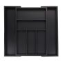 Cutlery tray 5x30.5x46cm., black