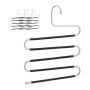Trouser hangers 4 pcs., black/silver color