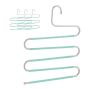 Trouser hangers 4 pcs., mint/silver color