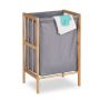 Laundry basket 60x39x30cm, 30L., gray/light brown