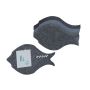 Set of wooden bulletin boards "Fish" 16x30x0.9 cm., dark gray/blue/black