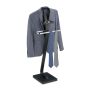 Clothes rack 112x46x32cm., dark gray/silver color