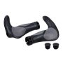 Pair of bicycle handles 10.5x14x3.5cm., black/gray